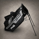 Ping Hoofer Monsoon Waterproof Stand Bag | Black/Grey