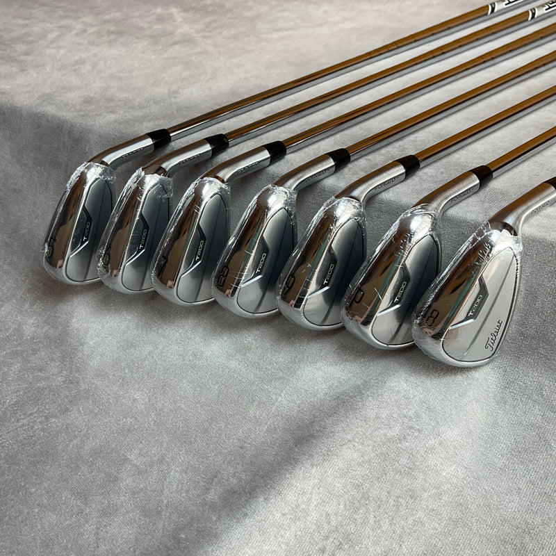 Titleist T200 5-PW+GW Irons - Men's True Temper AMT Black S300 Stiff Flex