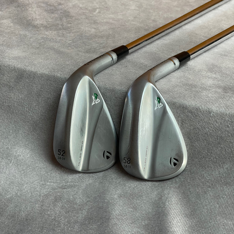 Taylormade Milled Grind 4 'Satin Chrome' Wedge Set | 52 & 58 Degree