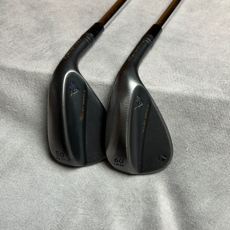 Taylormade Milled Grind 3 'Black' Wedge Set | 50 & 60 Degree