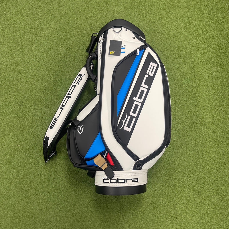 Cobra X Vessel Aerojet Tour Staff Bag - White | Blue | Black