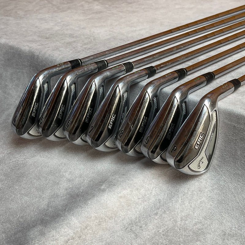 Callaway Epic Forged E19 4-PW Irons - KBS Tour 120 Stiff Flex (+1")