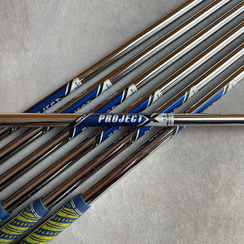 Titleist T100s 4-PW Irons - Project X Rifle 6.5 Extra Stiff Flex (+1/2")