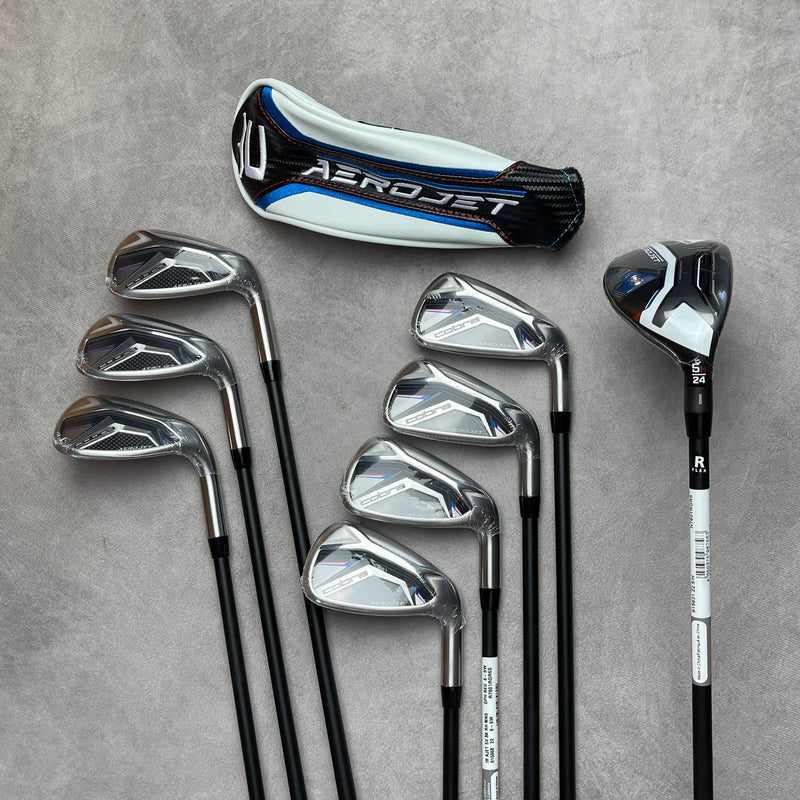 Cobra Aerojet 5 Hybrid+6-PW,GW,SW Package | Graphite KBS PGI Players 75 Regular Flex